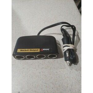 Wagan Socket Output 4 Port Car Charger Adapter